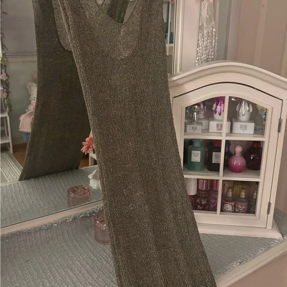 Mermaid Metallic Open-Weave Scoop Neck knit dress - Picture 6 of 6